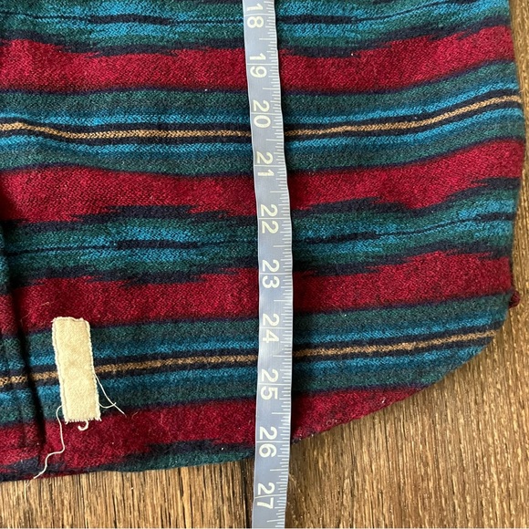 Vintage Pendleton lobo aztec southwestern western wool button front shirt large - Picture 8 of 9